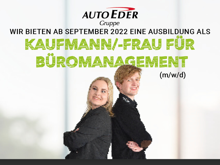 Kaufmann / -frau für Büromanagement (m/w/d) Ausbildungsstart 2022