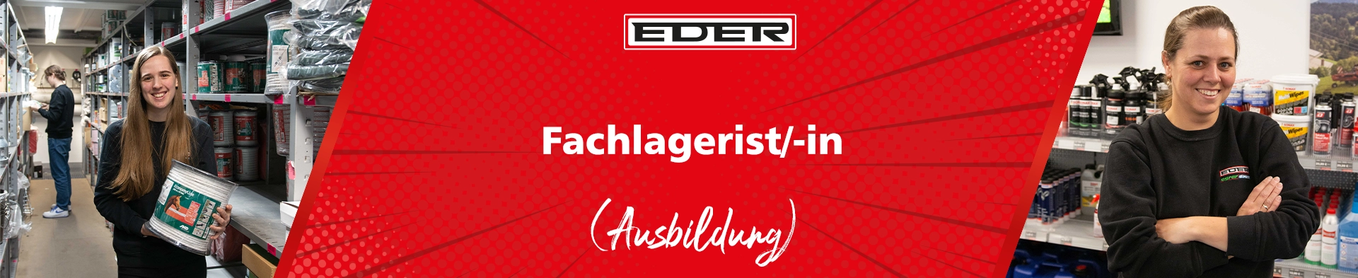 Fachlagerist/-in Headerbild Stellenbild zur Ausbildung als Fachlagerist/-in